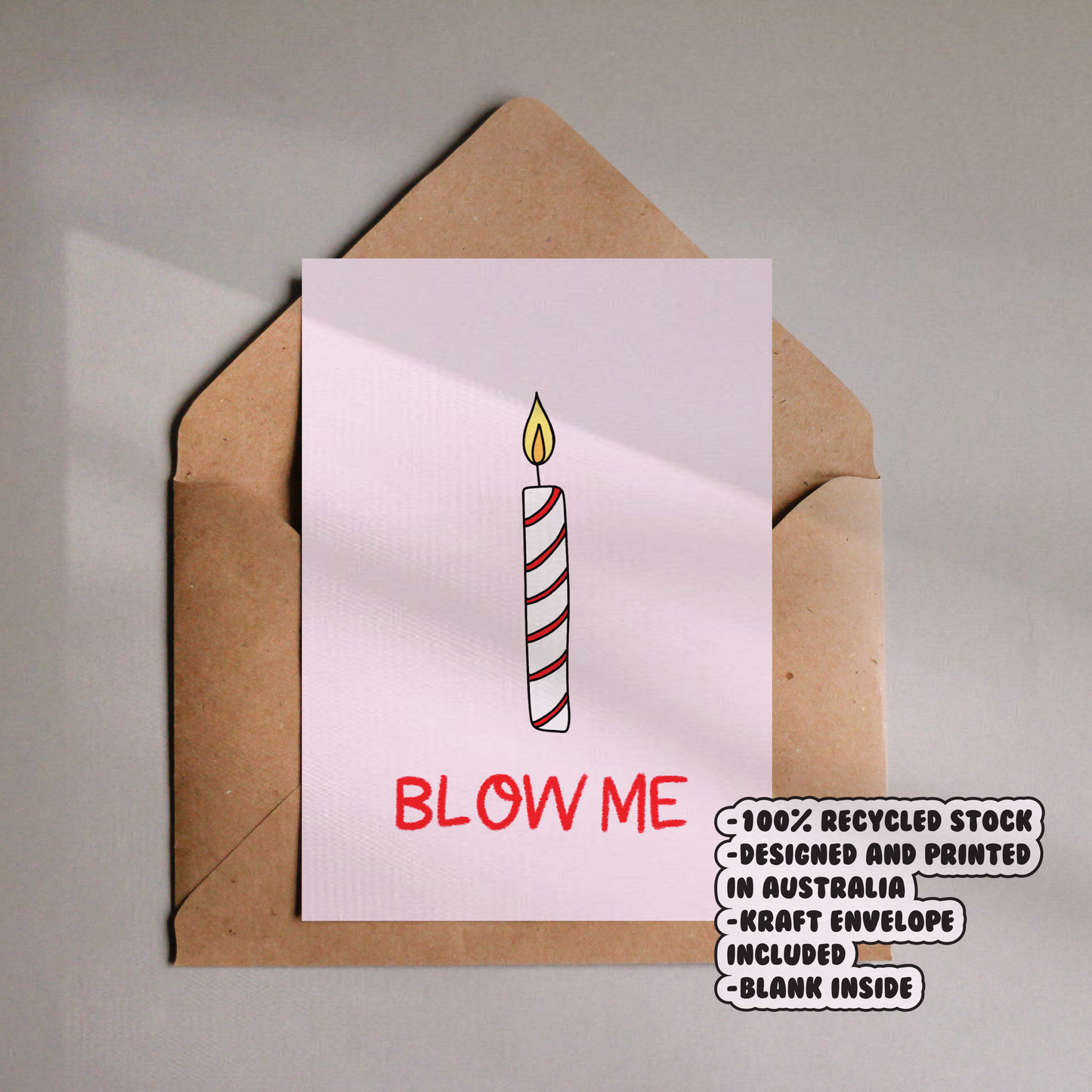 Blow Me Card