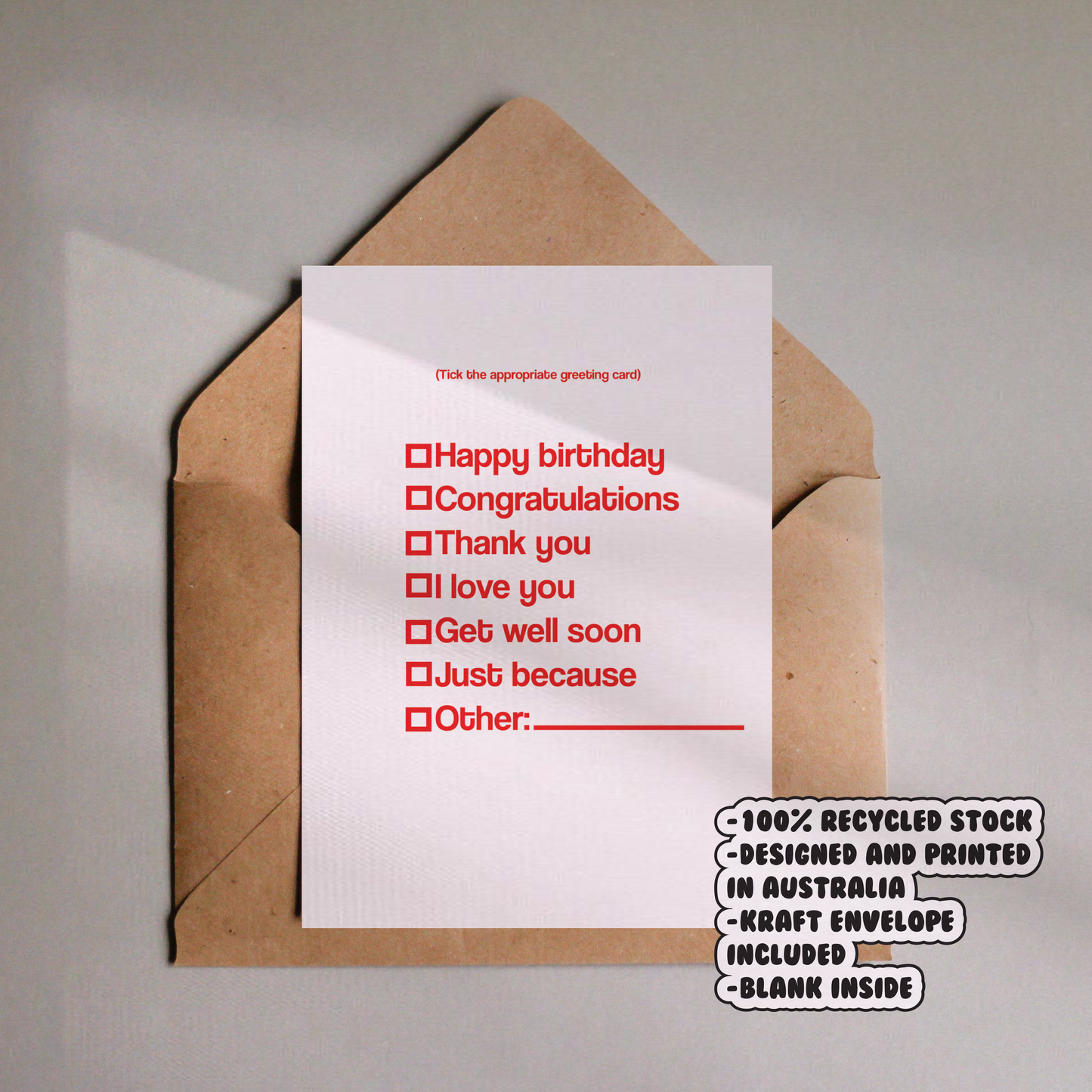 Card of Many Cards Card