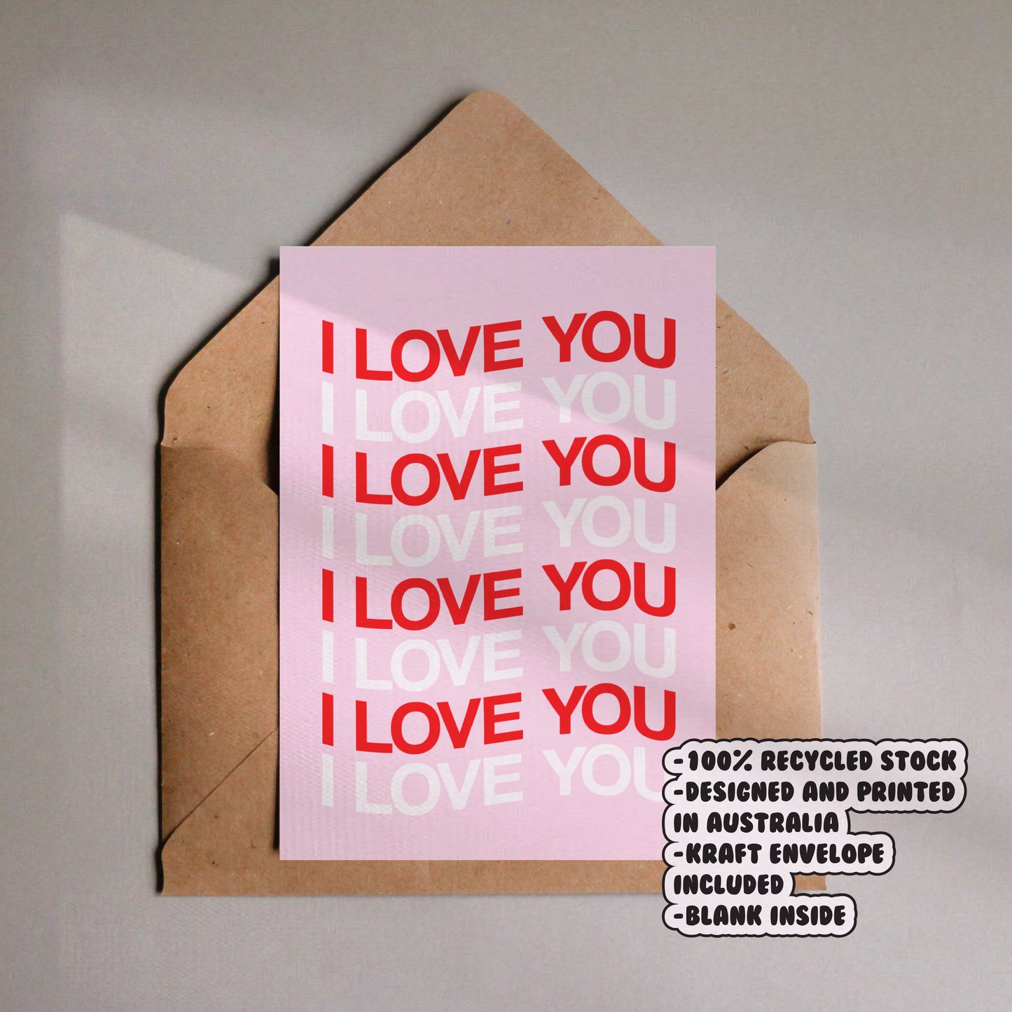 I Love You Card
