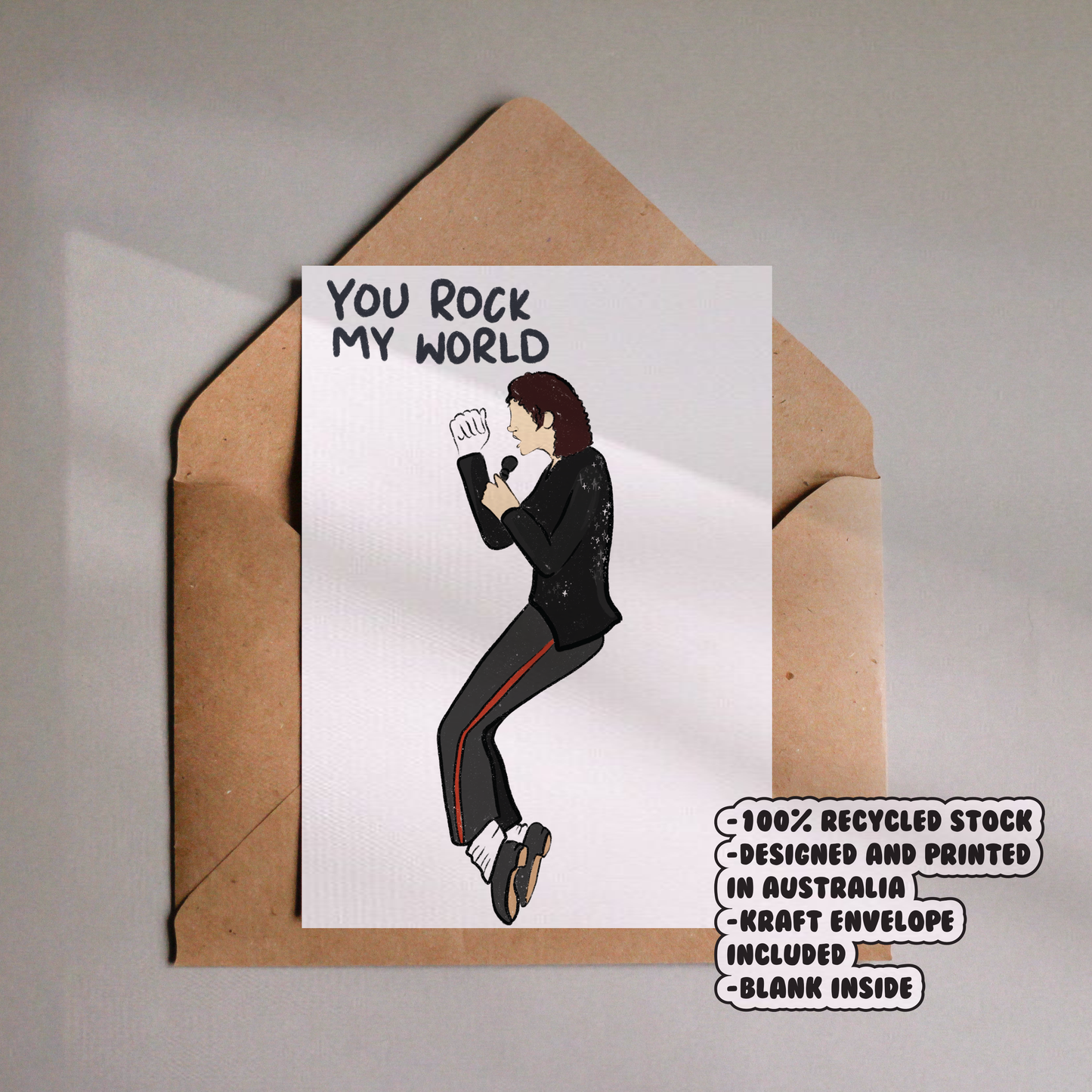 Michael Jackson Rock My World Card