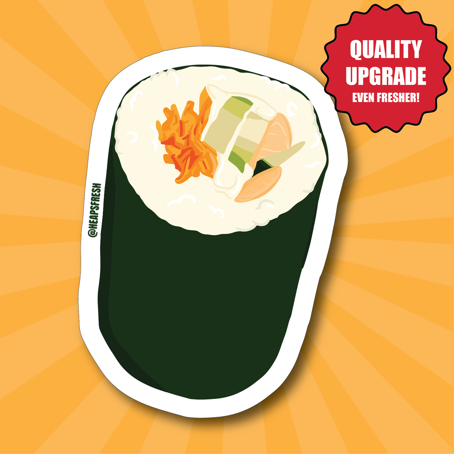 Sushi Roll Air Freshener - new car (UPGRADED QUALITY)