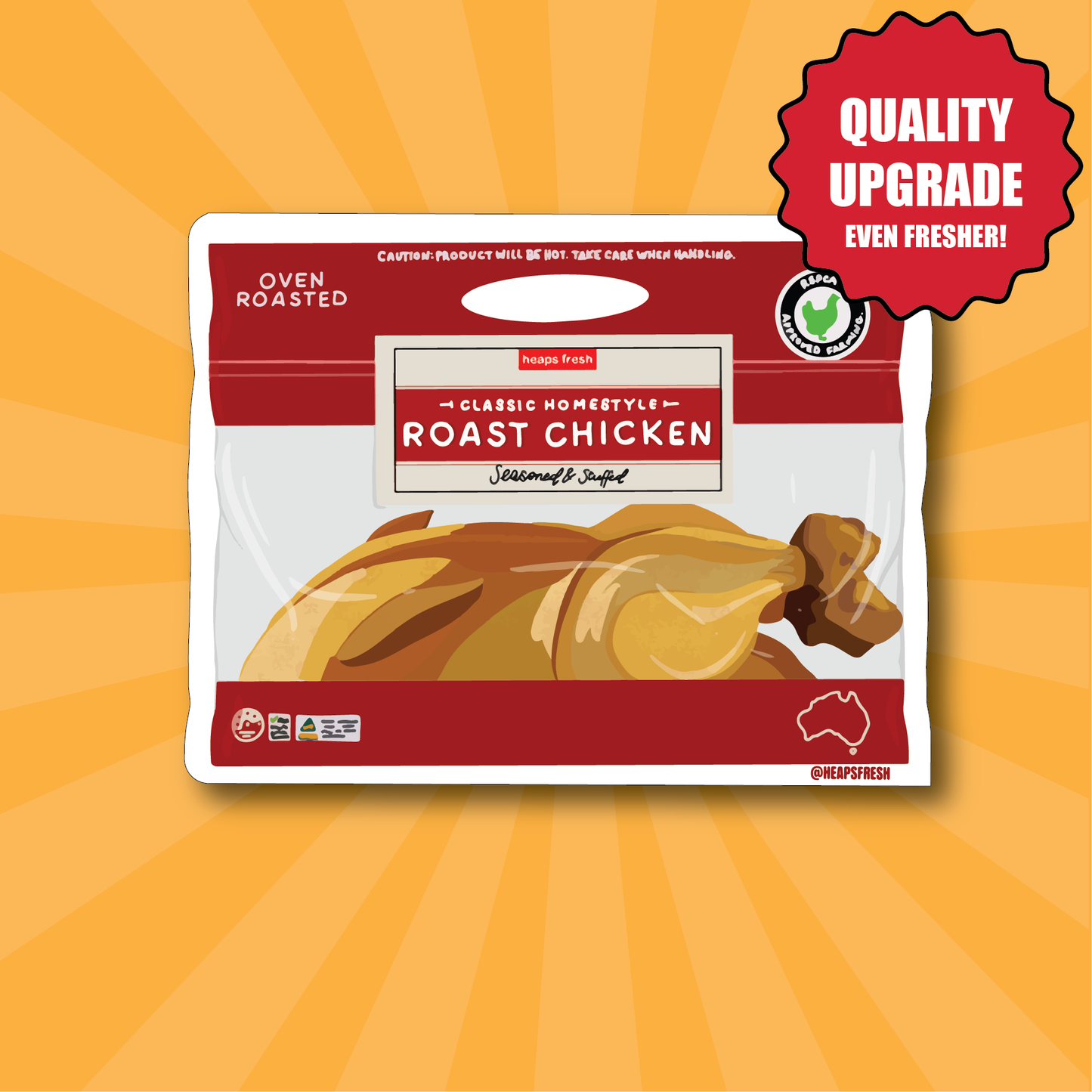 Roast Chicken Air Freshener - new car PRE-ORDER (UPGRADED QUALITY)