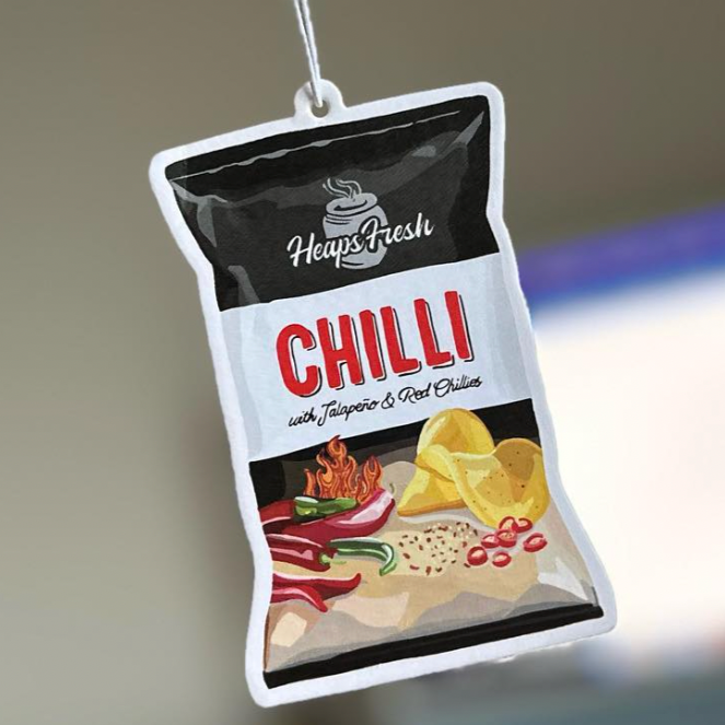 Chilli Chips Air Freshener - black ice