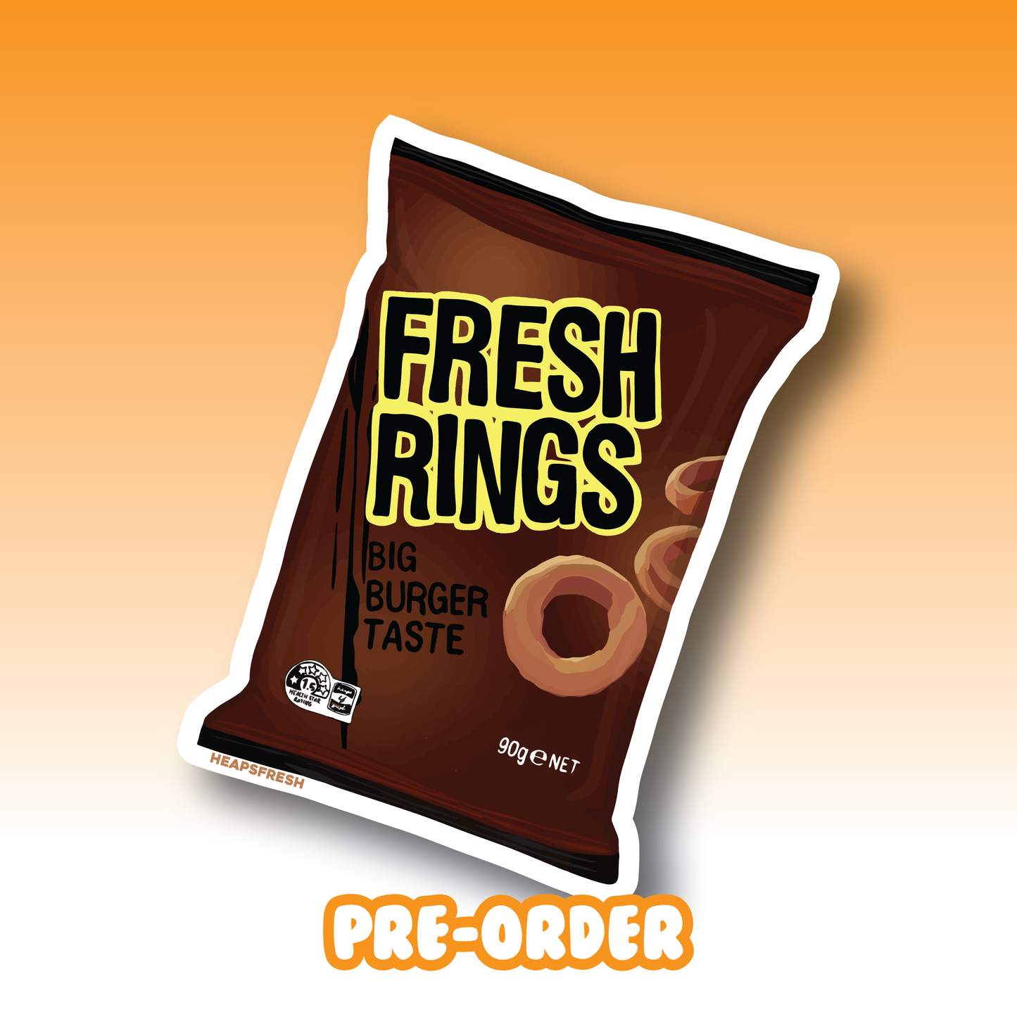 Burger Chips Air Freshener - coconut X-MAS PRE-ORDER