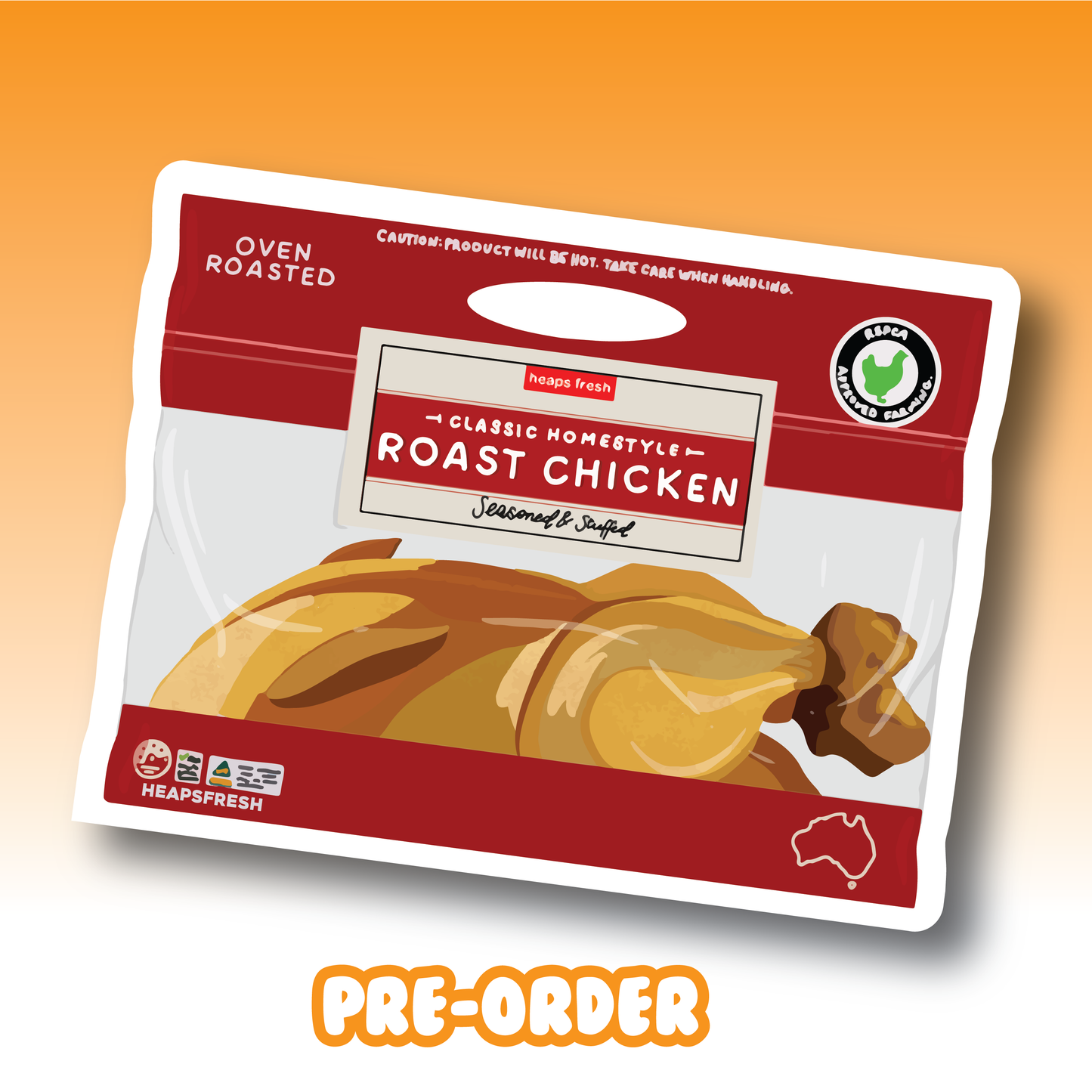Roast Chicken Air Freshener - watermelon X-MAS PRE-ORDER