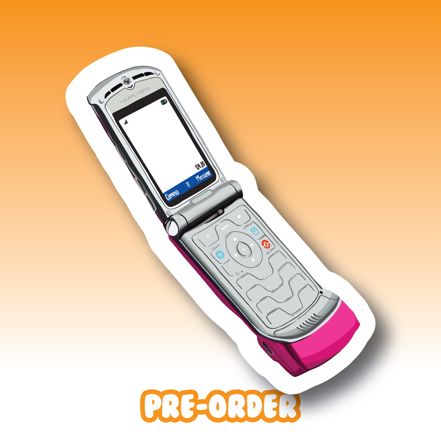 Flip Phone Air Freshener - strawberry X-MAS PRE-ORDER