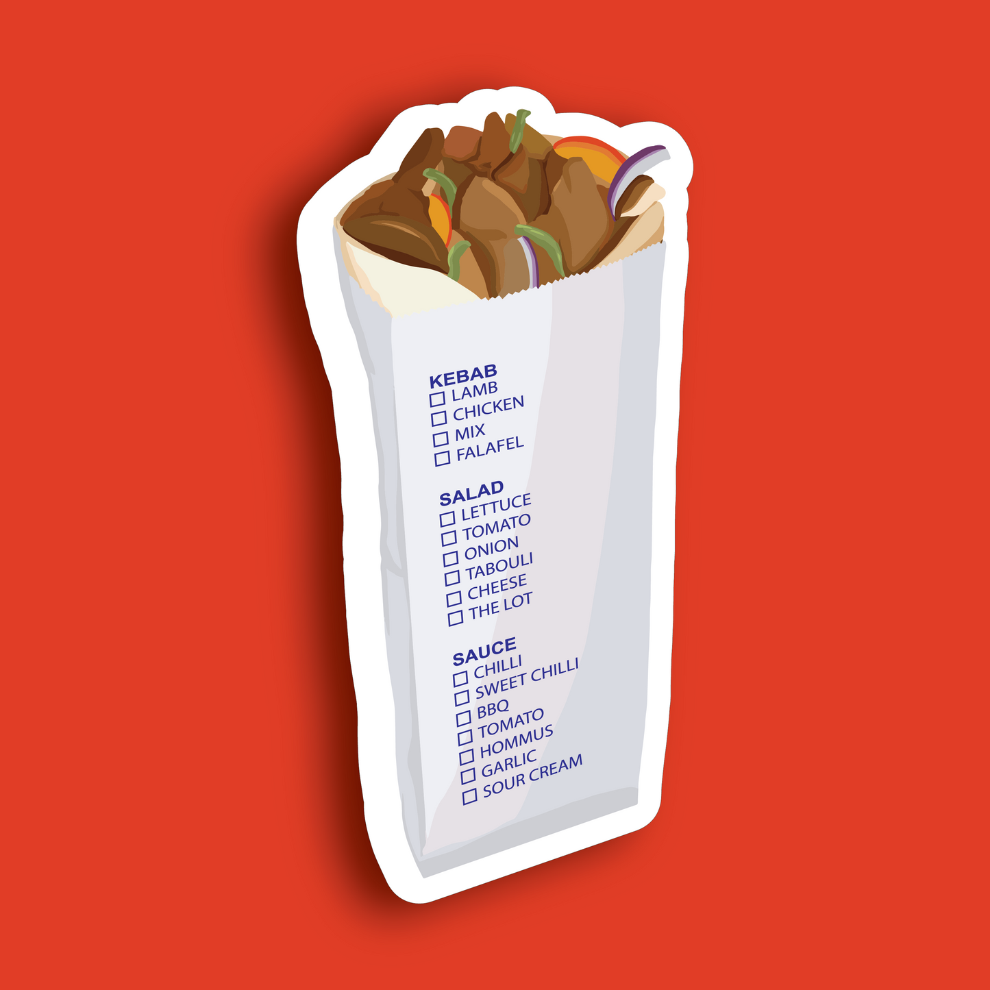 Doner Kebab Air Freshener - strawberry