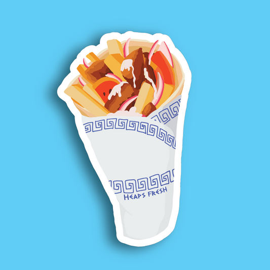 Souvlaki Gyros Air Freshener - black ice
