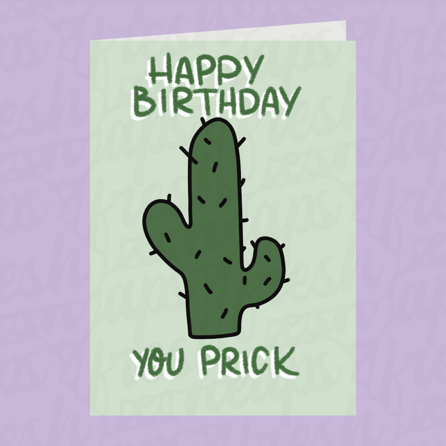 Prick Cactus Card