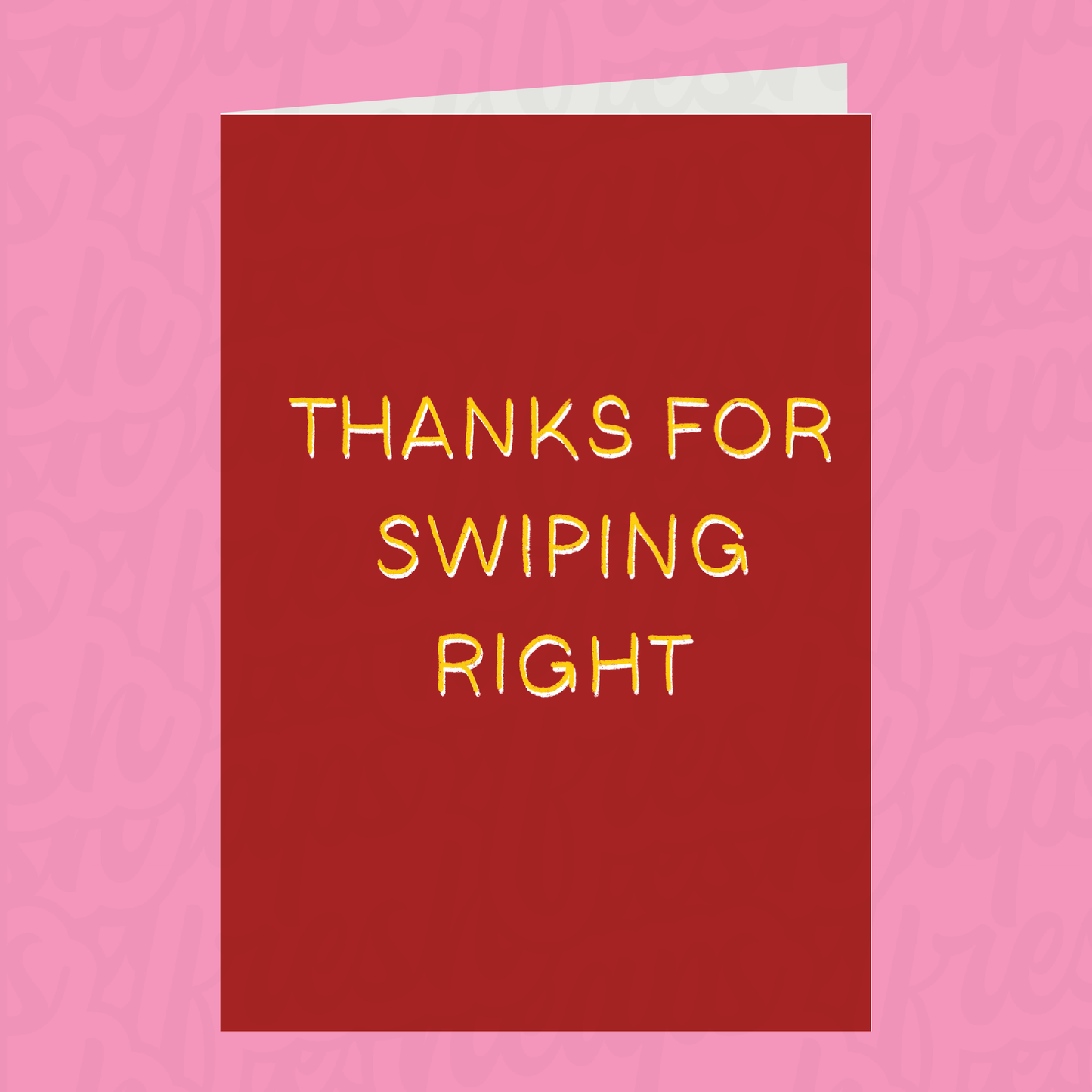Tinder Swiping Right Card