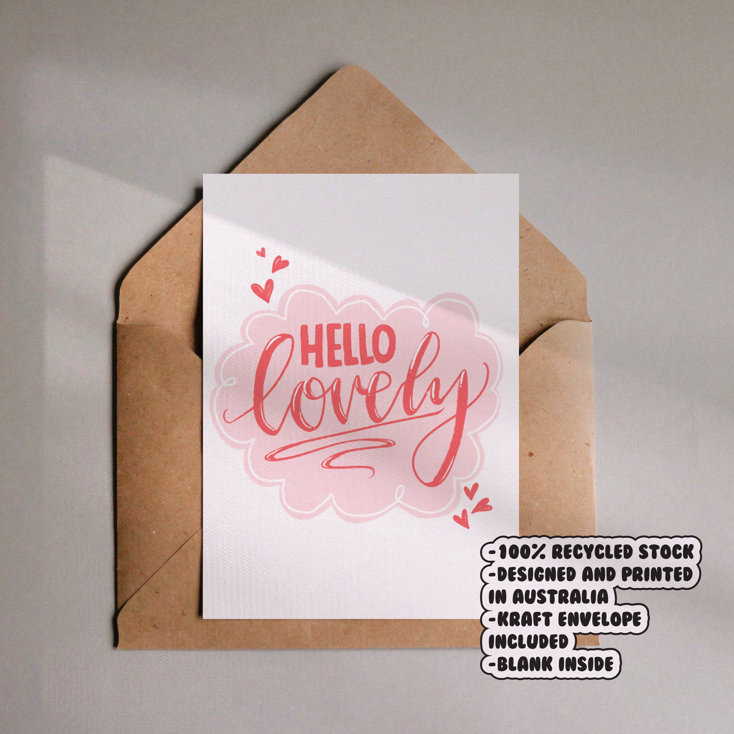 Hello Lovely Card