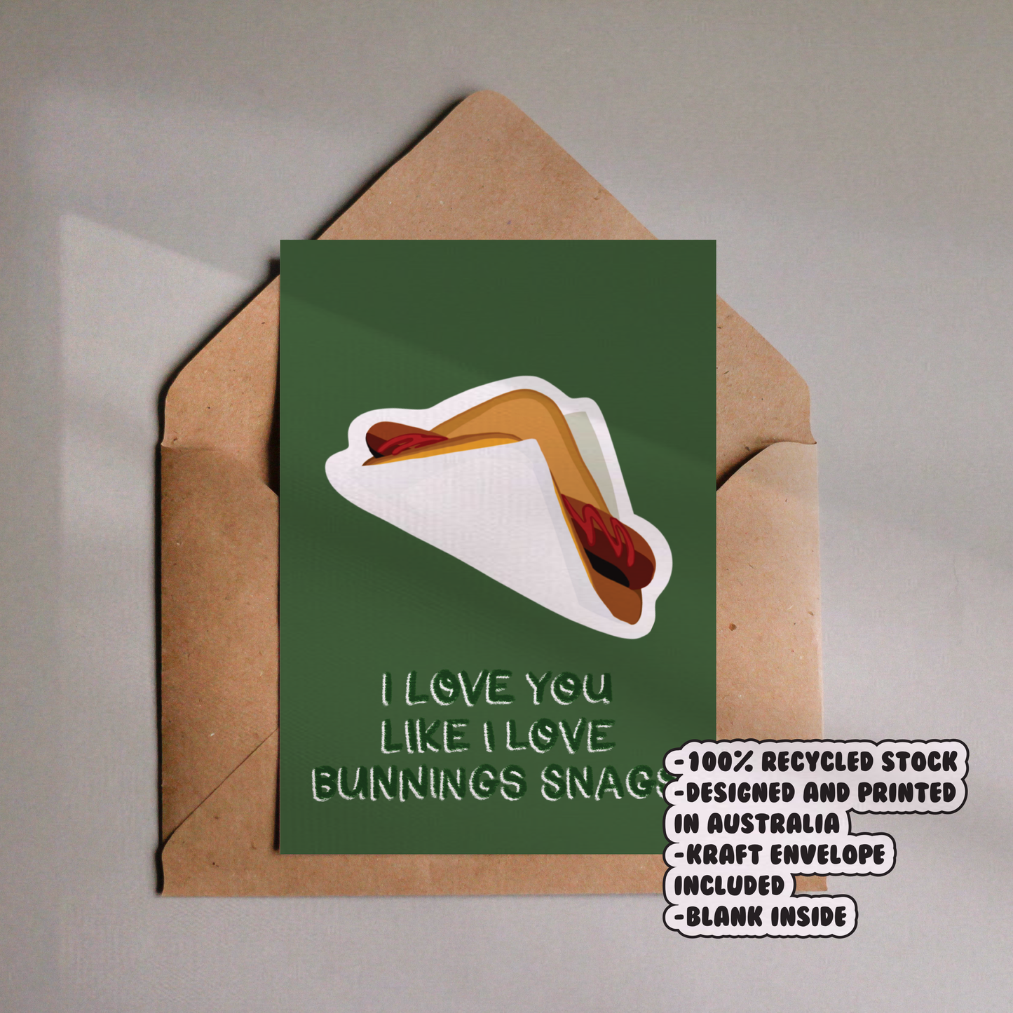 Bunnings Snag Sausage Card