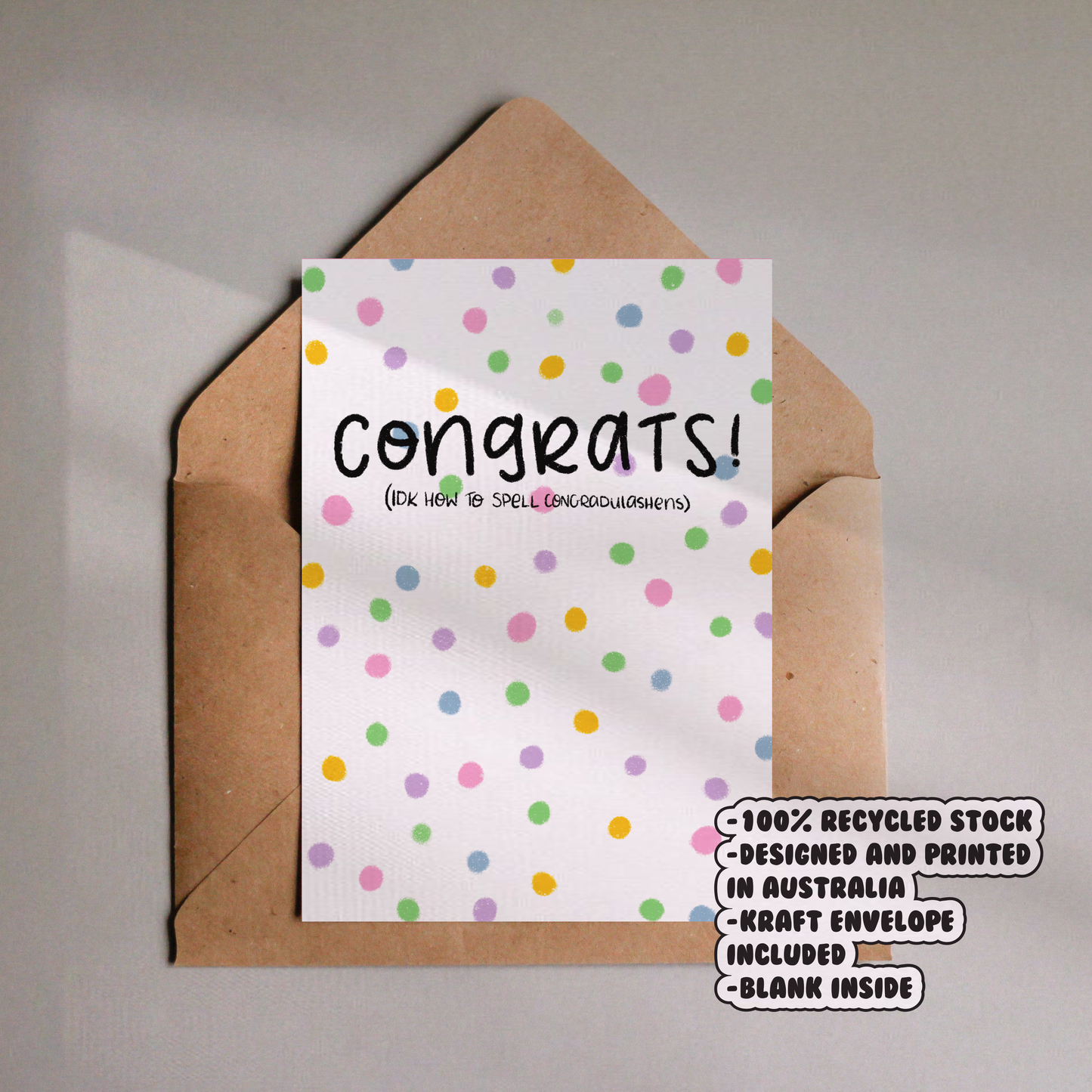 Congrats Congratulations Card