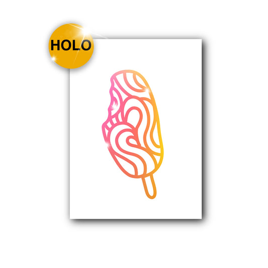 Paddle Pop Decal Holographic