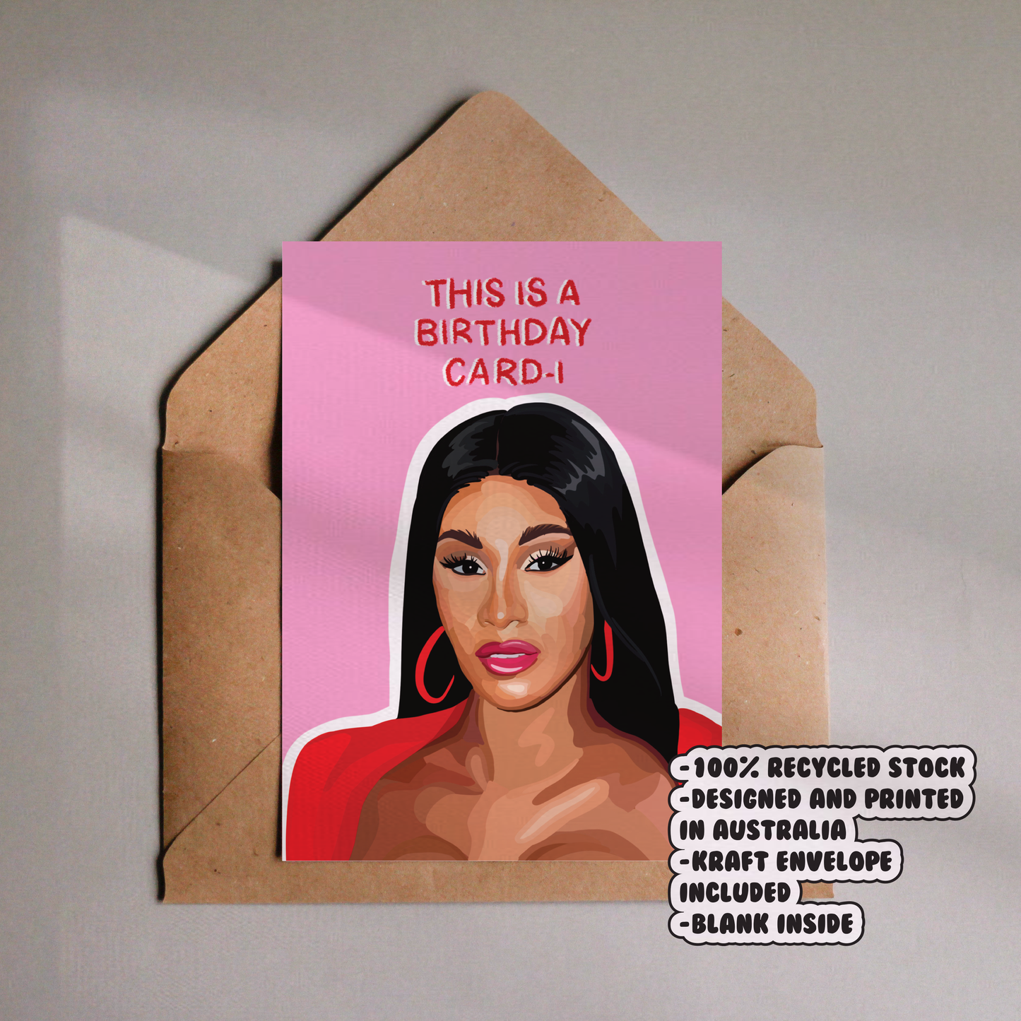 Birthday Cardi B Card