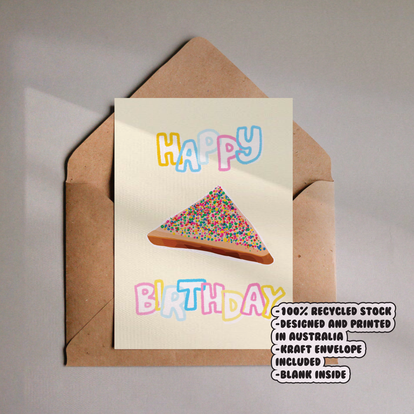 Happy Birthday Fairy Bread Card