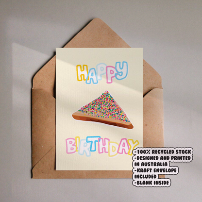 Happy Birthday Fairy Bread Card