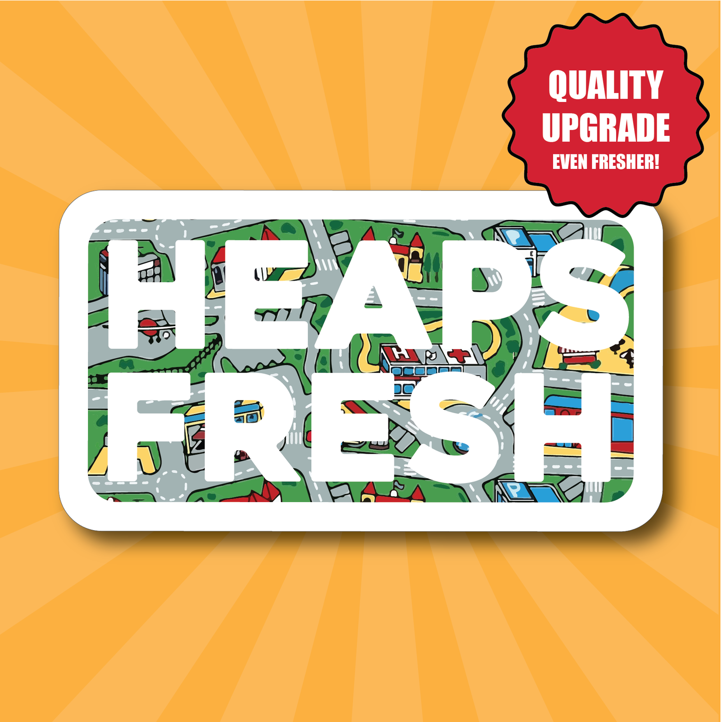 Toy Car Playmat Rug Air Freshener - new car (UPGRADED QUALITY)