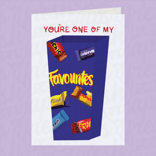 Favourites Chocolate Card