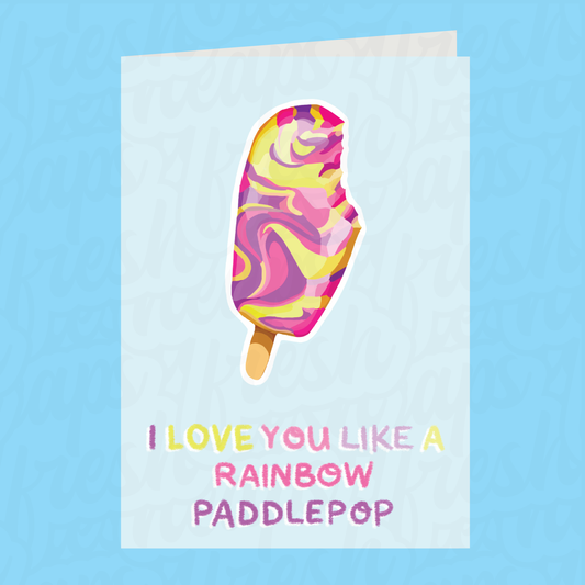 Paddlepop Ice Cream Card