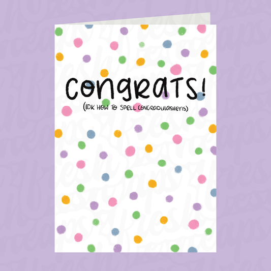 Congrats Congratulations Card