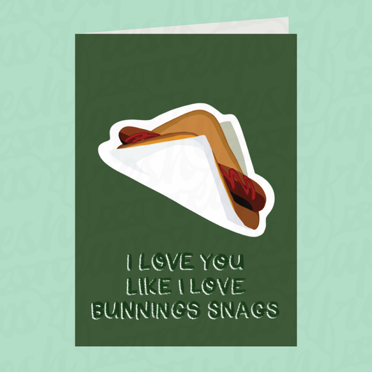 Bunnings Snag Sausage Card