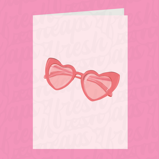 Heart Glasses Card