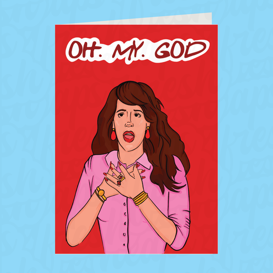 OMG Oh My God Janice FRIENDS Card