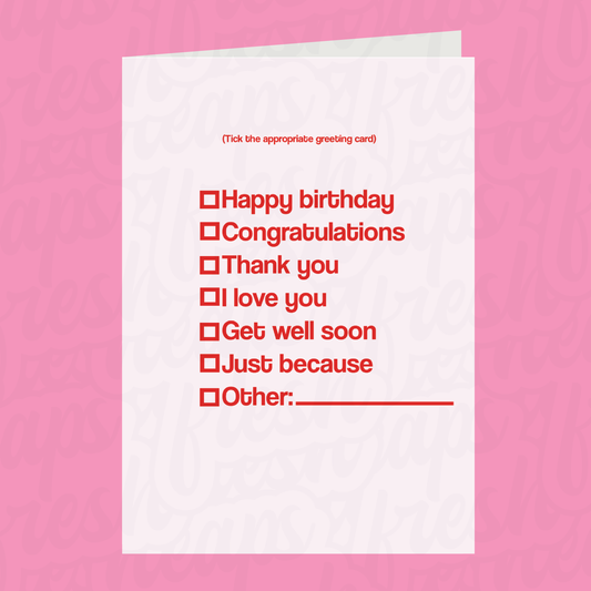 Card of Many Cards Card