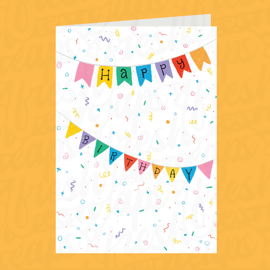 Happy Birthday Banner Card
