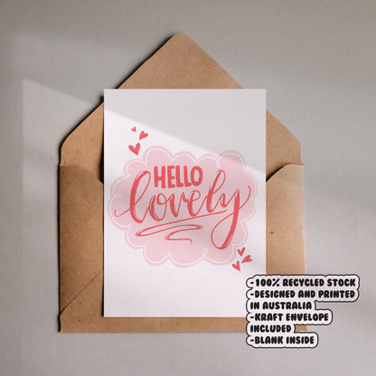 Hello Lovely Card